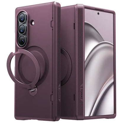 MagSafe Case for Samsung Galaxy Z Fold8 Ultra F976, Torras, Ostand Q3 Spin, Purple