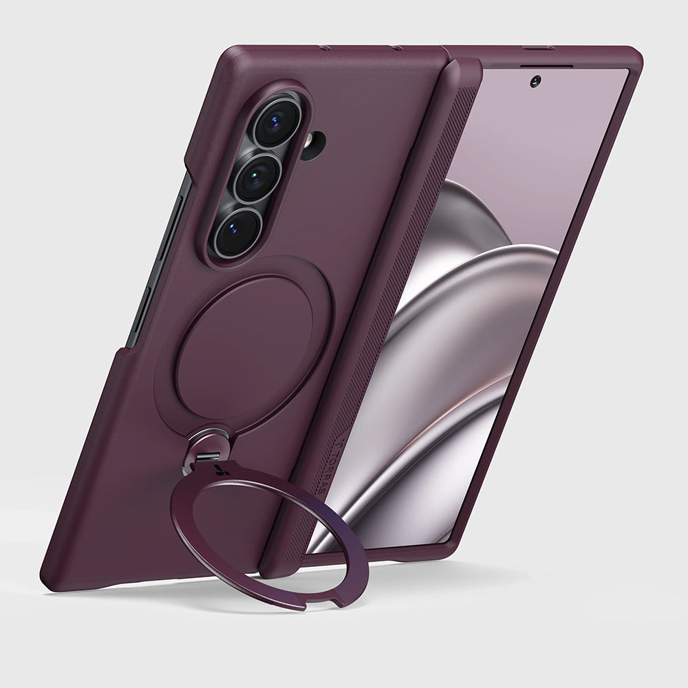 MagSafe Case for Samsung Galaxy Z Fold8 Ultra F976, Torras, Ostand Q3 Spin, Purple