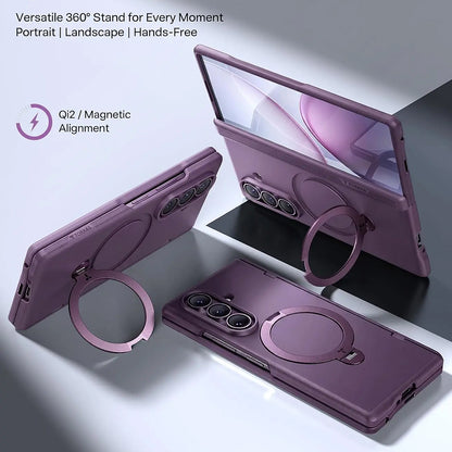 MagSafe Case for Samsung Galaxy Z Fold8 Ultra F976, Torras, Ostand Q3 Spin, Purple