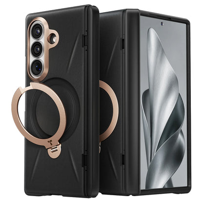MagSafe Case for Samsung Galaxy Z Fold8 Ultra F976, Torras, QPRO Leather, Black
