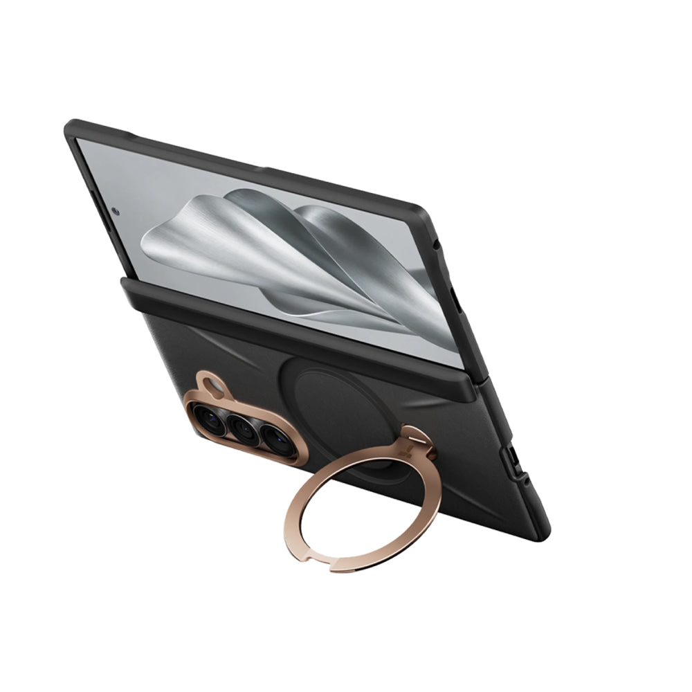 MagSafe Case for Samsung Galaxy Z Fold8 Ultra F976, Torras, QPRO Leather, Black
