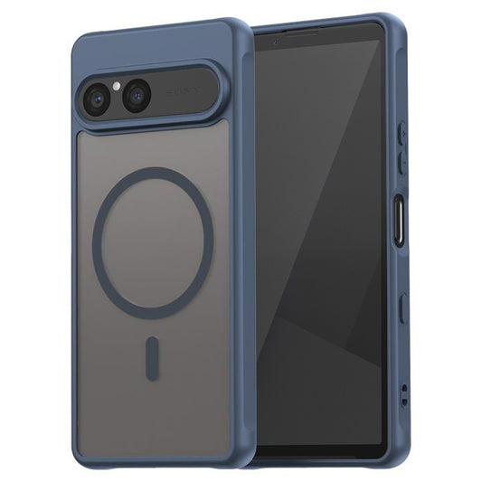 MagSafe Case for Sony Xperia 10 VII, Techsuit, HaloFrost II, Navy Blue