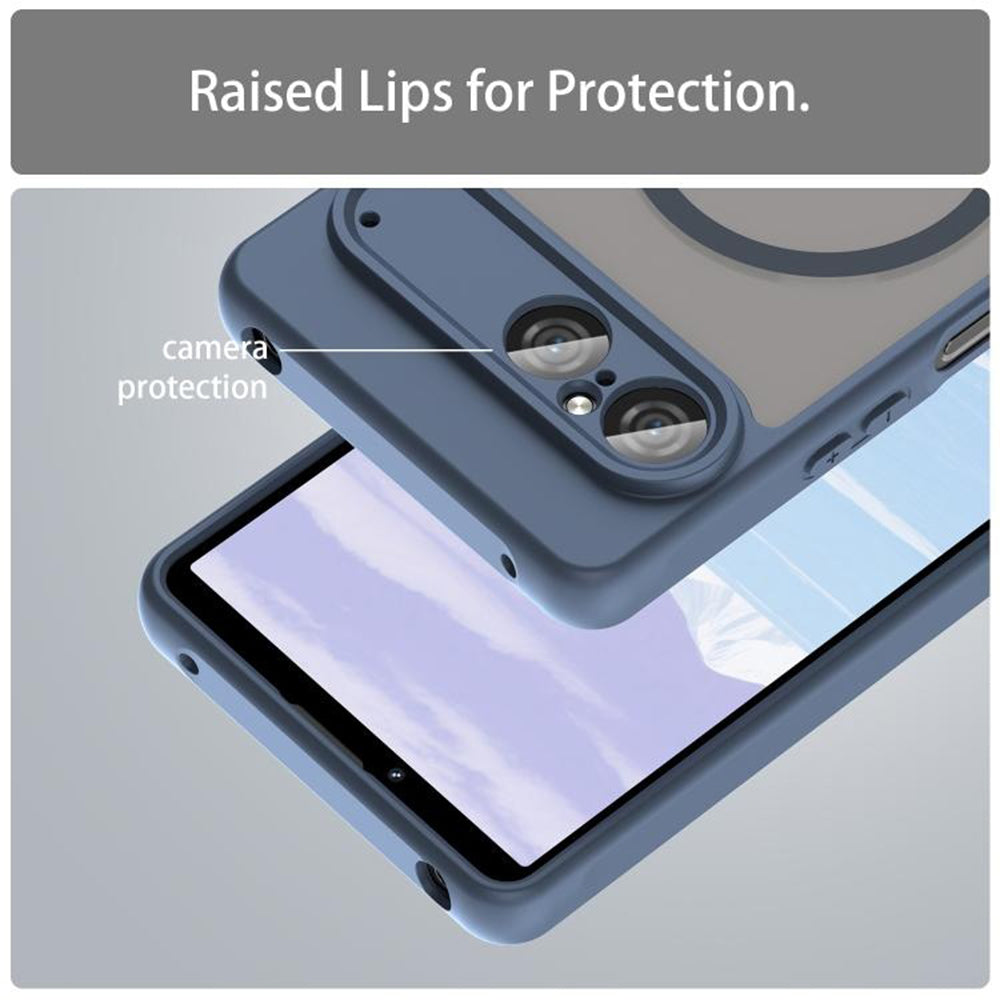 MagSafe tok Sony Xperia 10 VII-hez, Techsuit, HaloFrost II, Tengerészkék