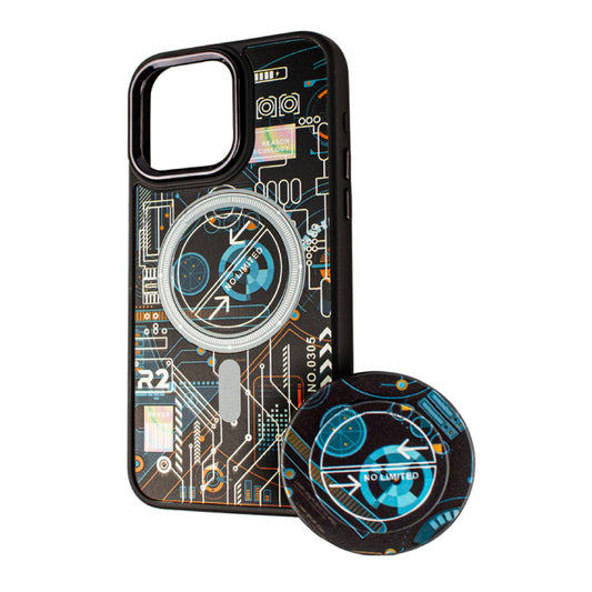 MagSafe tok Xiaomi Redmi 10A / 9C-hez, BOTER, MagPopsocket technológia, Többszínű