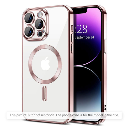 MagSafe tok Xiaomi 17T Pro-hoz, Techsuit, Luxury Crystal, Rózsaszín