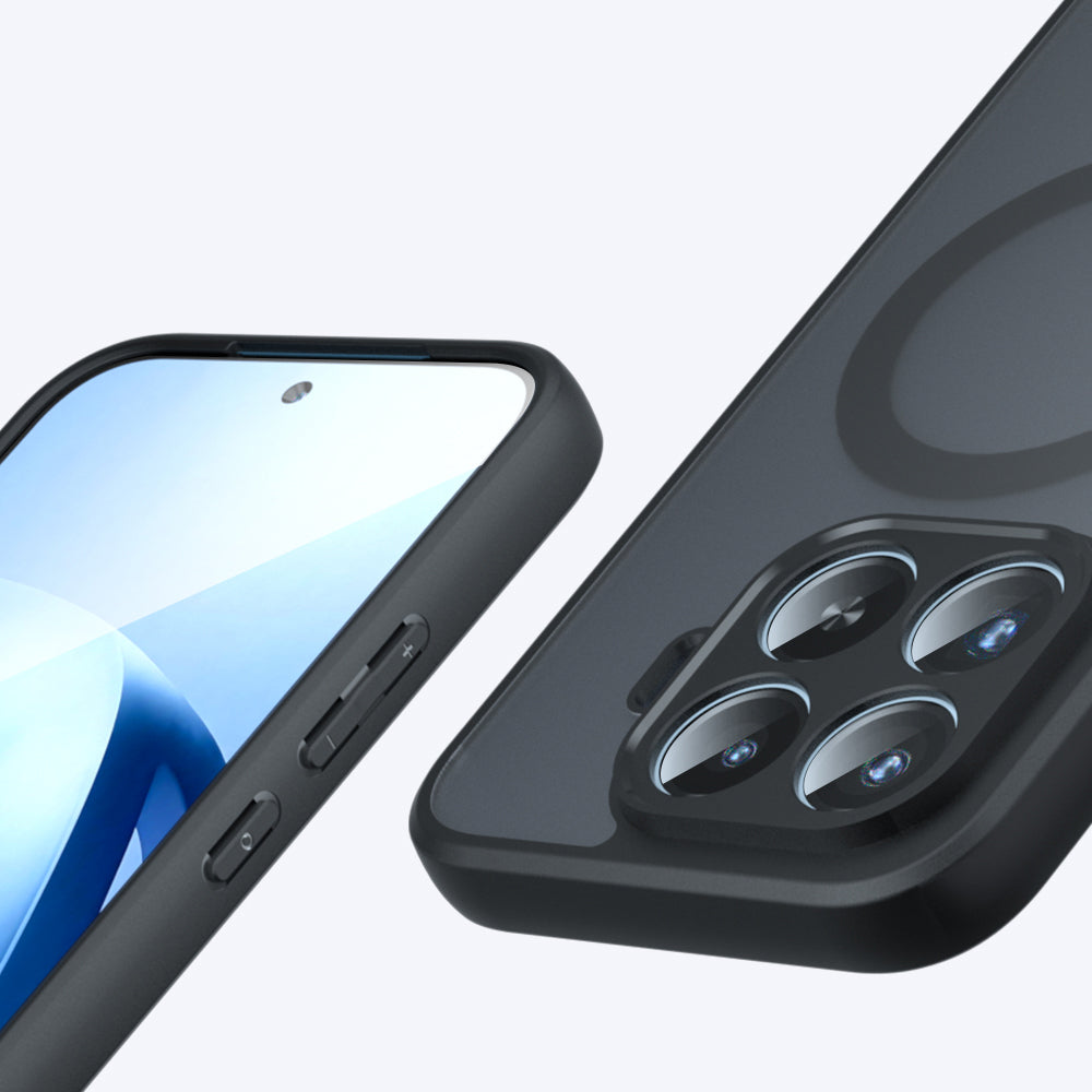 MagSafe tok Xiaomi 17T Pro-hoz, Techsuit, PureFrost, Fekete Szatén