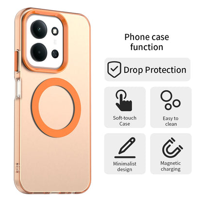 MagSafe tok Xiaomi Poco C85 4G / Redmi 15C 5G / 15C 4G készülékhez, Techsuit, CandyCase, Narancssárga