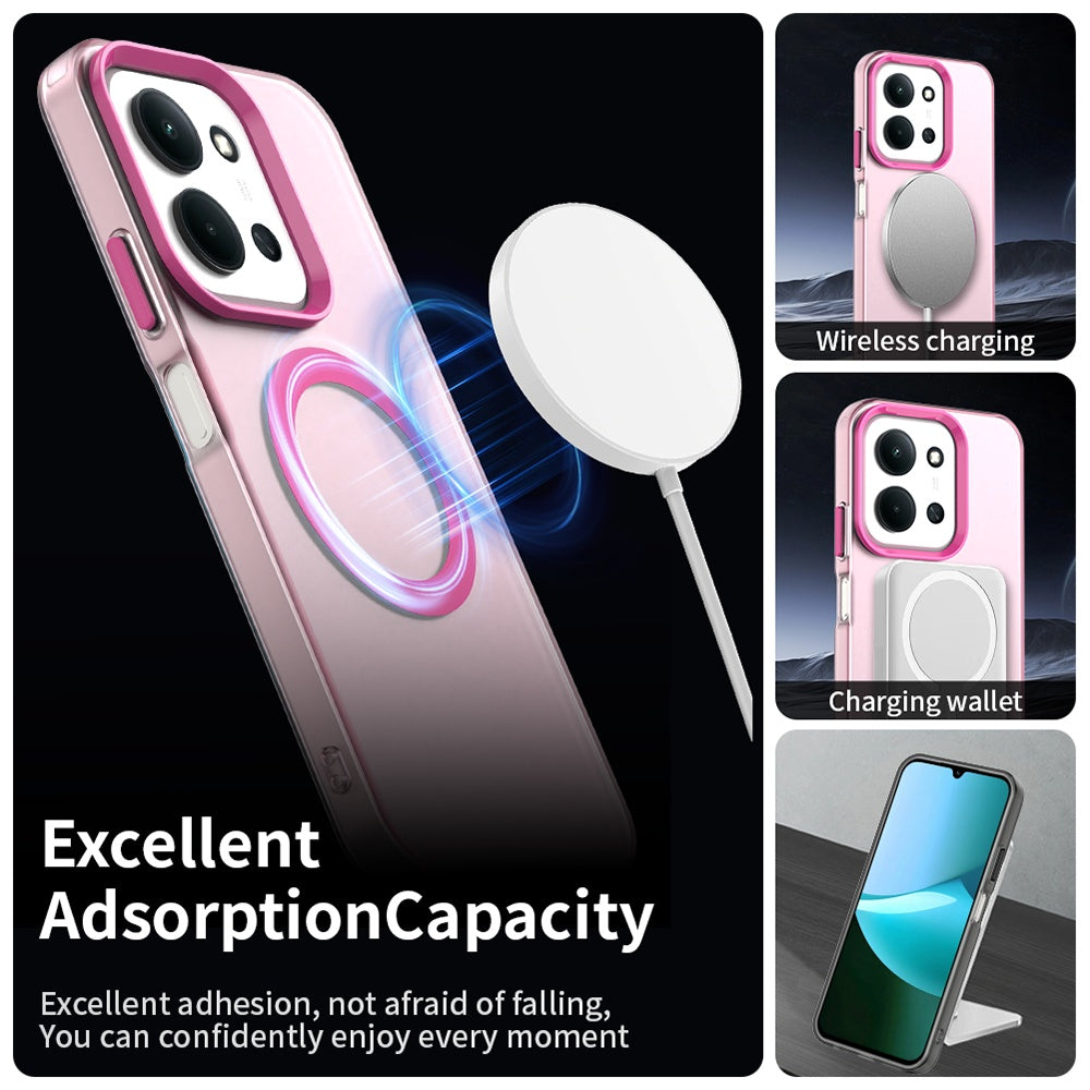 MagSafe tok Xiaomi Poco C85 4G / Redmi 15C 5G / 15C 4G-hez, Techsuit, CandyCase, Rózsaszín