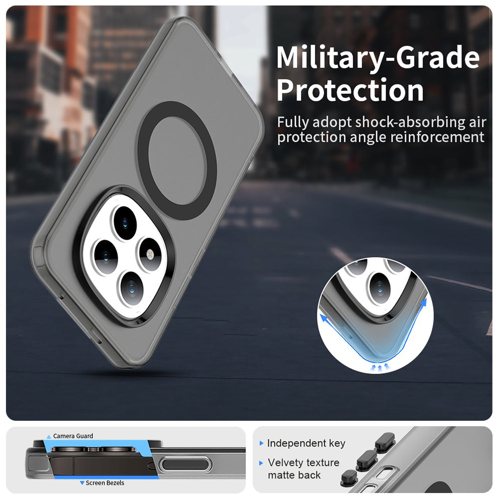 MagSafe tok Xiaomi Poco M8 Pro / Redmi Note 15 Pro+ 5G készülékhez, Techsuit, CandyCase, Fekete