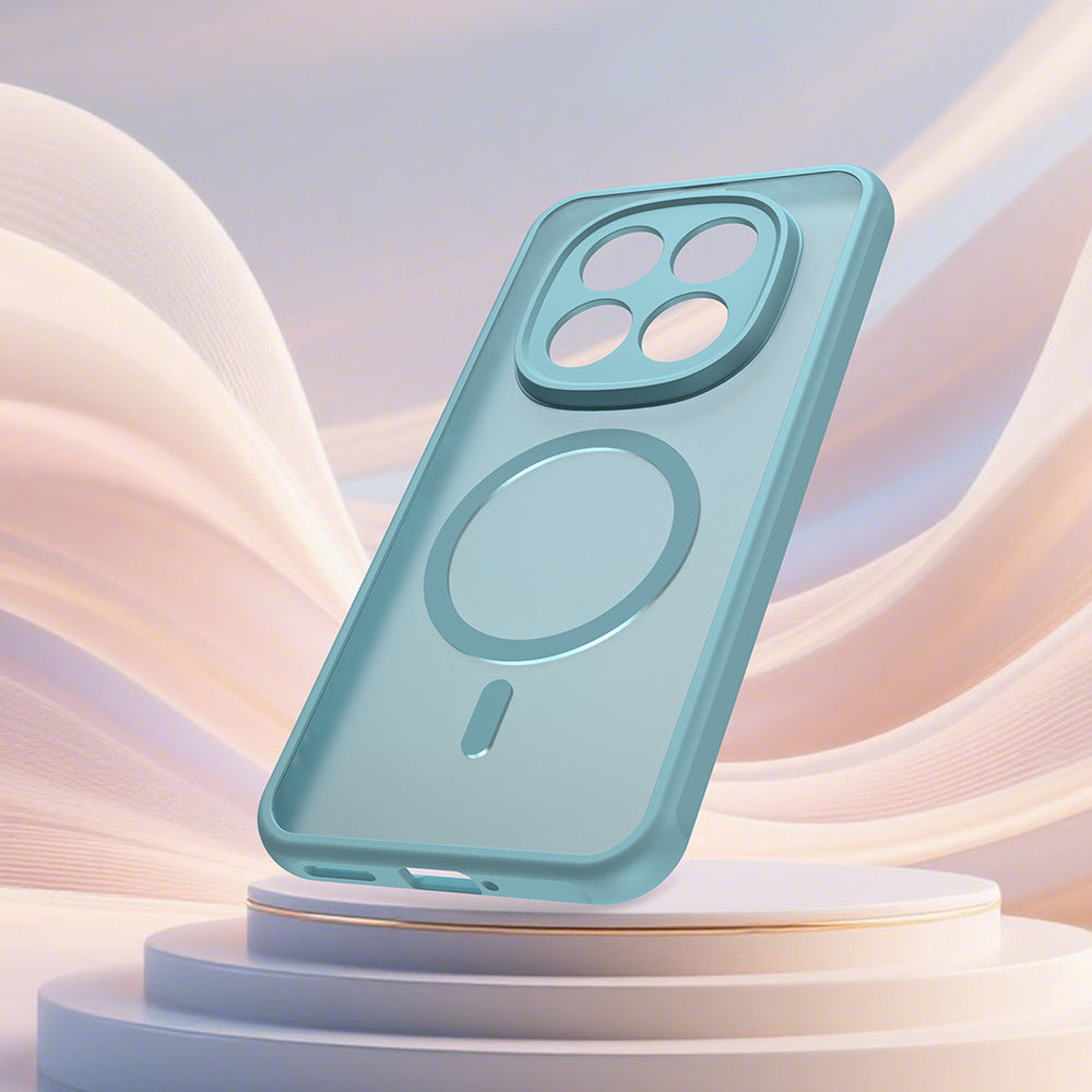 MagSafe tok Xiaomi Poco M8 Pro / Redmi Note 15 Pro+ 5G készülékhez, Techsuit, HaloFrost II, Világoszöld