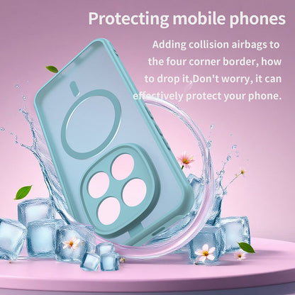 MagSafe tok Xiaomi Poco M8 Pro / Redmi Note 15 Pro+ 5G készülékhez, Techsuit, HaloFrost II, Világoszöld