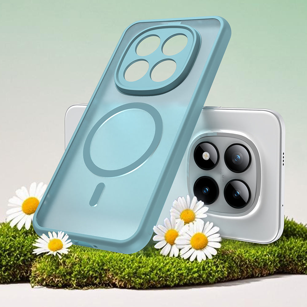 MagSafe tok Xiaomi Poco M8 Pro / Redmi Note 15 Pro+ 5G készülékhez, Techsuit, HaloFrost II, Világoszöld