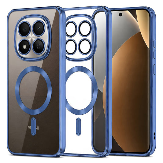 MagSafe tok Xiaomi Poco M8 Pro / Redmi Note 15 Pro+ 5G-hez, Techsuit, Luxury Crystal, Sötétkék
