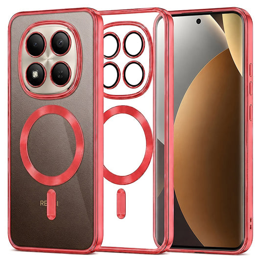 MagSafe tok Xiaomi Poco M8 Pro / Redmi Note 15 Pro+ 5G-hez, Techsuit, Luxury Crystal, Piros