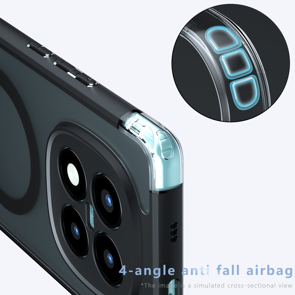 MagSafe tok Xiaomi Poco M8 Pro / Redmi Note 15 Pro+ 5G készülékhez, Techsuit, PureFrost, Szaténfekete