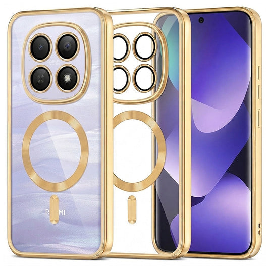 MagSafe tok Xiaomi Poco M8 / Redmi Note 15 5G / Note 15 4G készülékekhez, Techsuit, Luxury Crystal, Arany