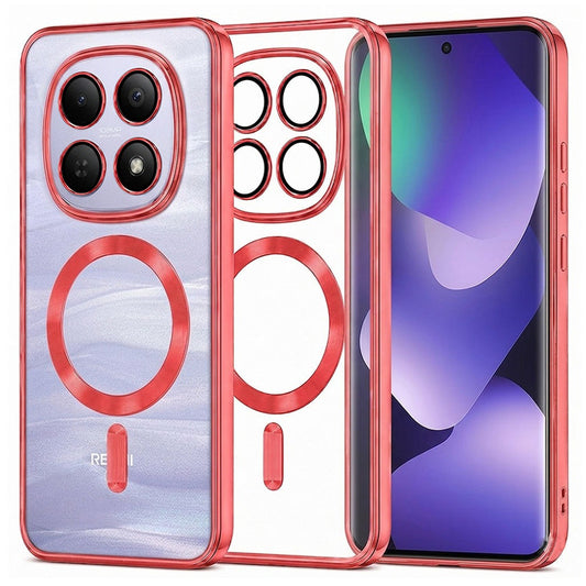 MagSafe tok Xiaomi Poco M8 / Redmi Note 15 5G / Note 15 4G készülékhez, Techsuit, Luxury Crystal, Piros