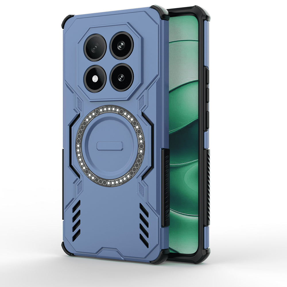 MagSafe Case for Xiaomi Poco X7 / Redmi Note 14 Pro 5G, Techsuit, ArmorMag, Blue