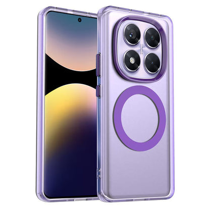 MagSafe tok Xiaomi Poco X7 / Redmi Note 14 Pro 5G-hez, Techsuit, CandyCase, Lila