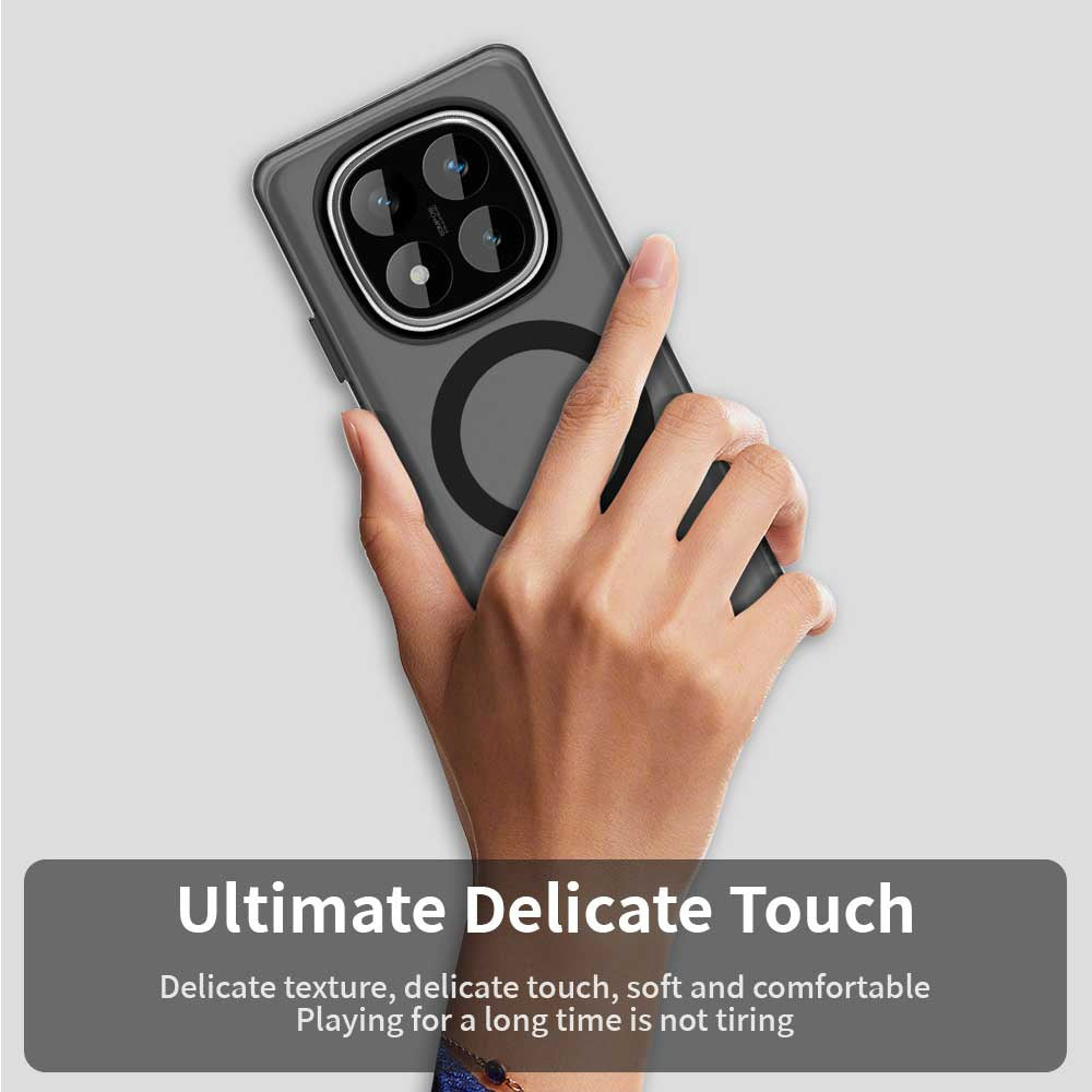 MagSafe tok Xiaomi Poco X7 / Redmi Note 14 Pro 5G-hez, Techsuit, CandyCase, Fekete
