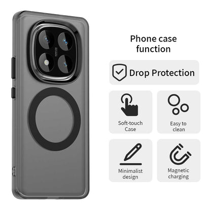 MagSafe tok Xiaomi Poco X7 / Redmi Note 14 Pro 5G-hez, Techsuit, CandyCase, Fekete