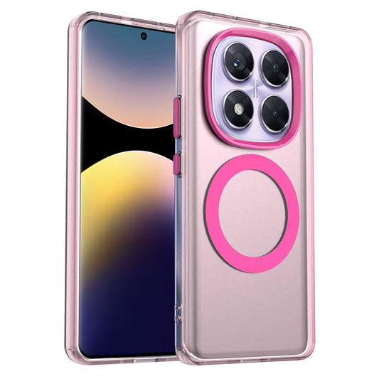 MagSafe tok Xiaomi Poco X7 / Redmi Note 14 Pro 5G-hez, Techsuit, CandyCase, Rózsaszín