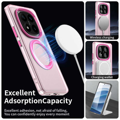 MagSafe tok Xiaomi Poco X7 / Redmi Note 14 Pro 5G-hez, Techsuit, CandyCase, Rózsaszín