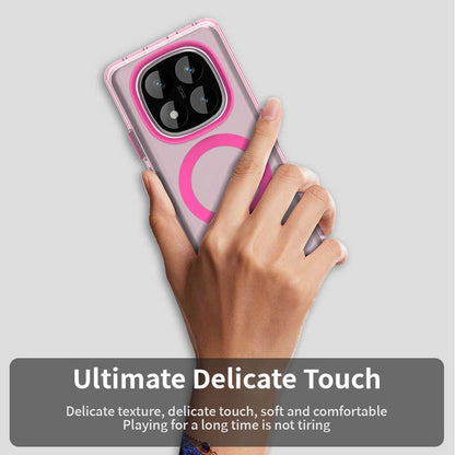 MagSafe tok Xiaomi Poco X7 / Redmi Note 14 Pro 5G-hez, Techsuit, CandyCase, Rózsaszín