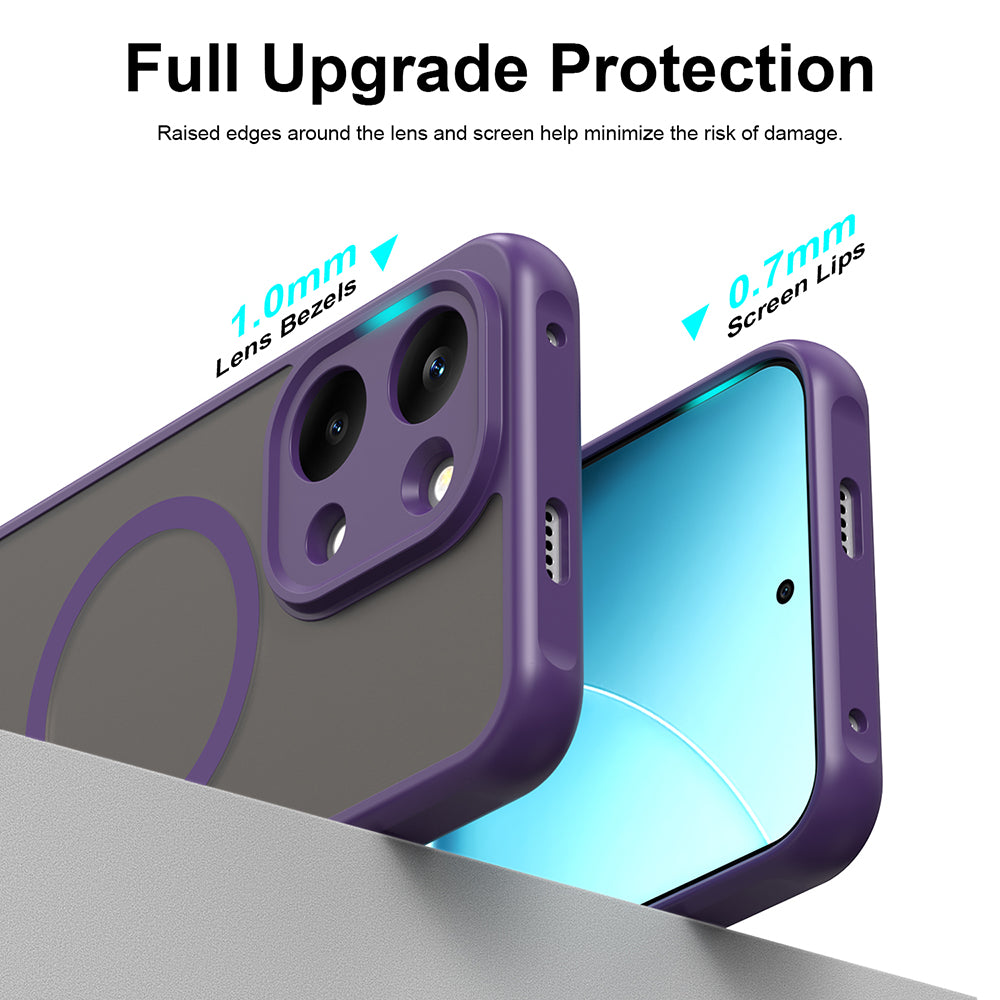MagSafe tok Xiaomi Poco X8 Pro Max-hoz, Techsuit, HaloFrost II, Lila
