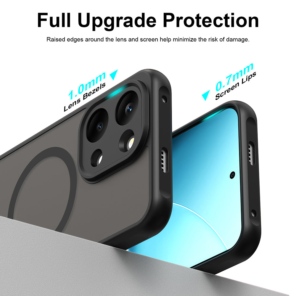 MagSafe tok Xiaomi Poco X8 Pro Max-hoz, Techsuit, HaloFrost II, Fekete