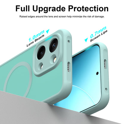 MagSafe tok Xiaomi Poco X8 Pro Max-hoz, Techsuit, HaloFrost II, Világos zöld