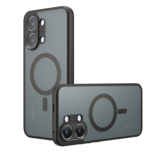 MagSafe tok Xiaomi Poco X8 Pro Max-hoz, Techsuit, PureFrost, Fekete Szatén