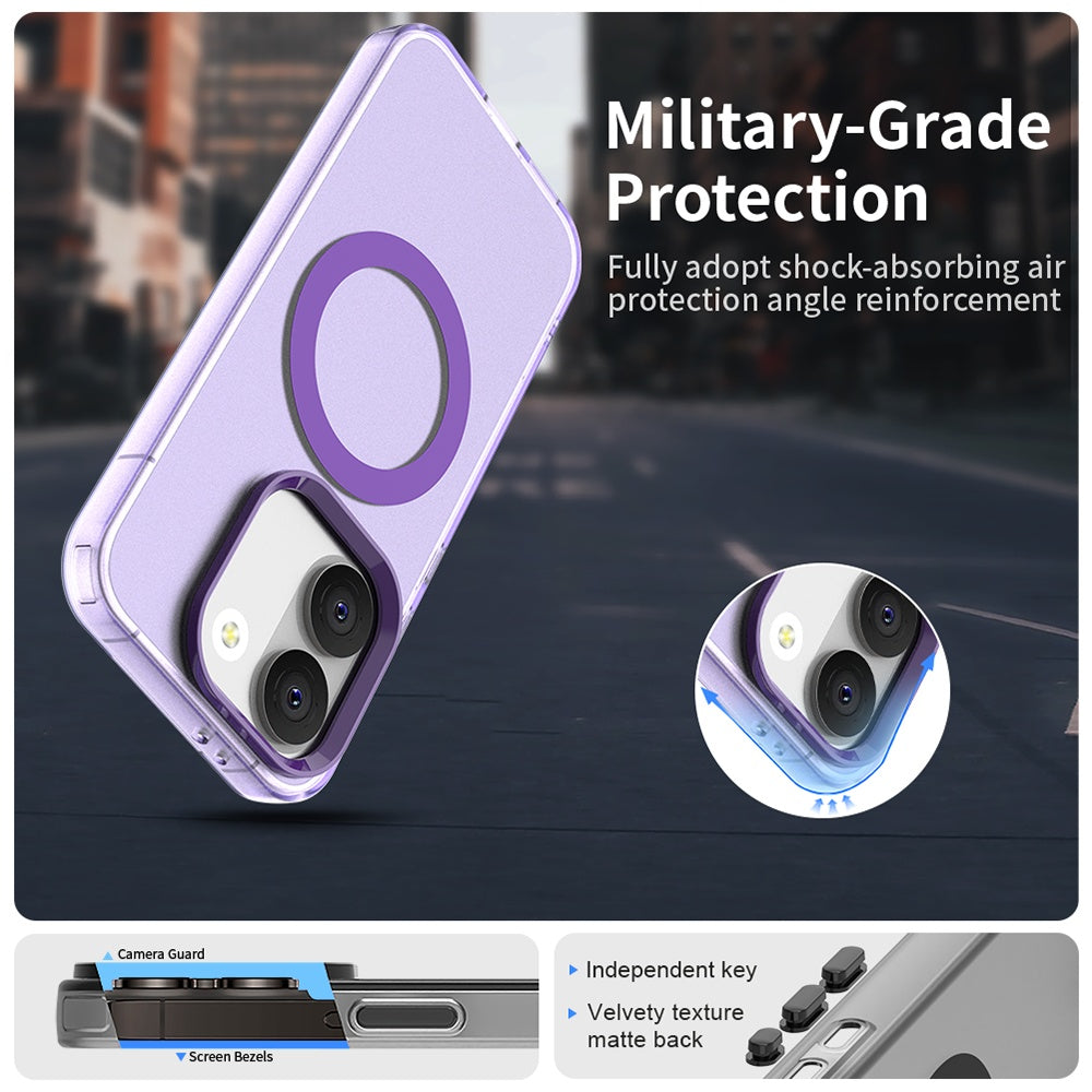 MagSafe tok Xiaomi Poco X8 Pro-hoz, Techsuit, CandyCase, Lila