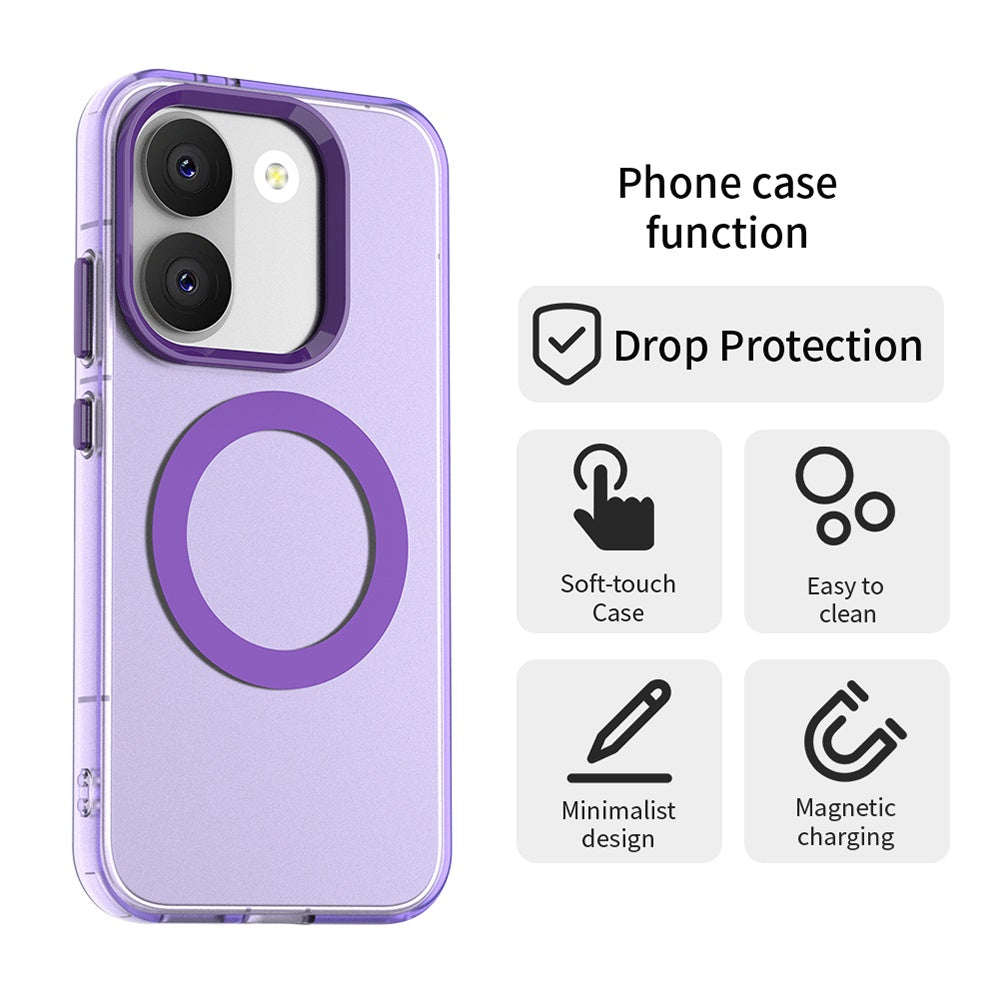 MagSafe tok Xiaomi Poco X8 Pro-hoz, Techsuit, CandyCase, Lila