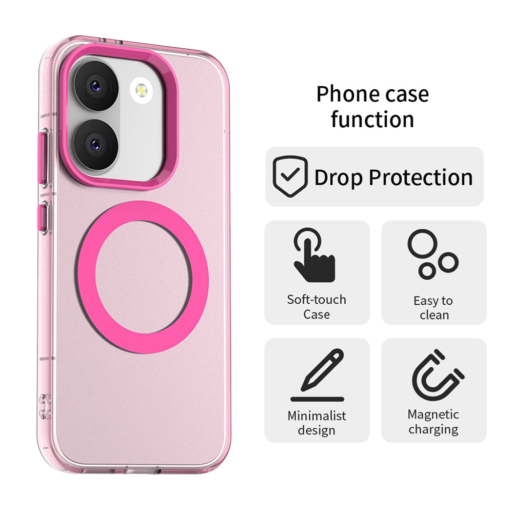 MagSafe tok Xiaomi Poco X8 Pro-hoz, Techsuit, CandyCase, Rózsaszín