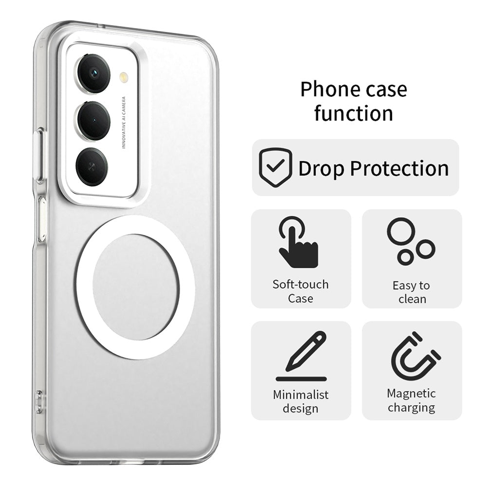 MagSafe tok Xiaomi Redmi 15 5G / 15 4G-hez, Techsuit, CandyCase, Fehér