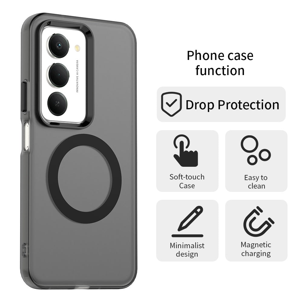 MagSafe tok Xiaomi Redmi 15 5G / 15 4G-hez, Techsuit, CandyCase, Fekete