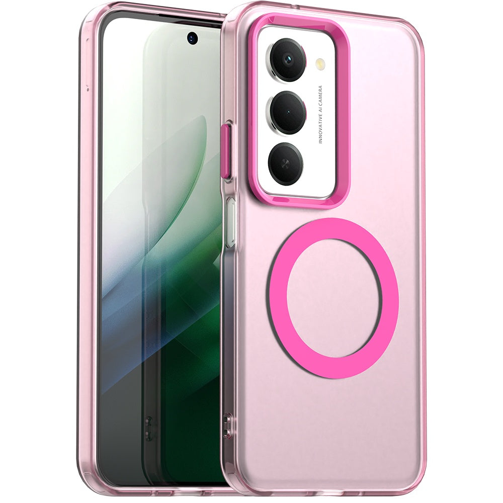 MagSafe tok Xiaomi Redmi 15 5G / 15 4G készülékhez, Techsuit, CandyCase, Rózsaszín