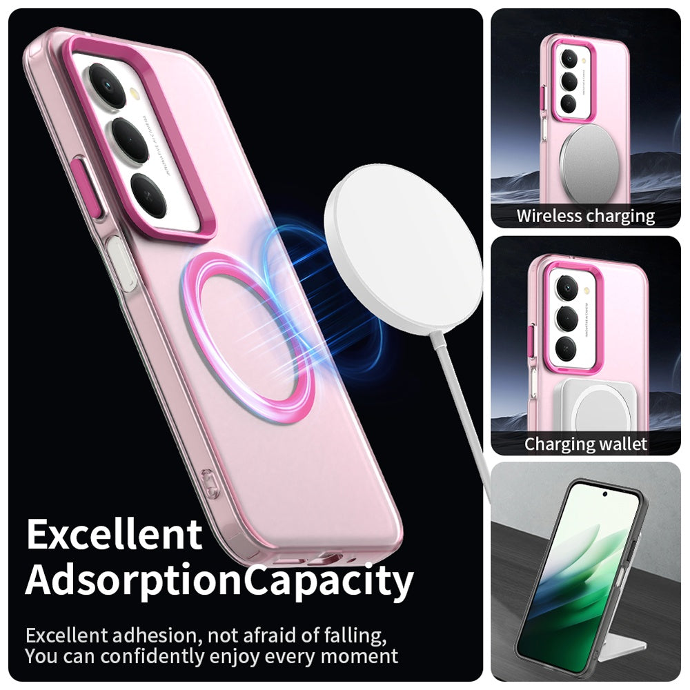 MagSafe tok Xiaomi Redmi 15 5G / 15 4G készülékhez, Techsuit, CandyCase, Rózsaszín