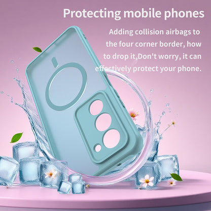 MagSafe Case for Xiaomi Redmi 15 5G / 15 4G, Techsuit, HaloFrost II, Light Green