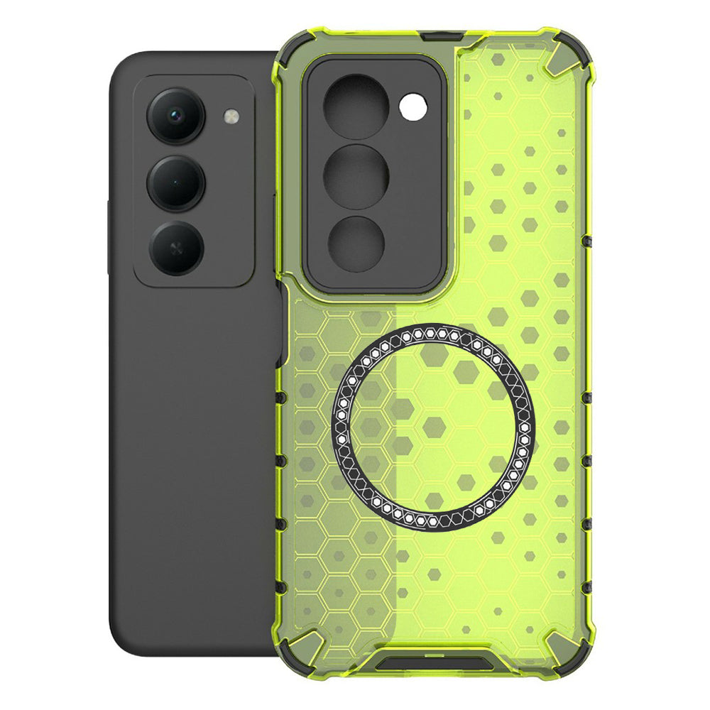 MagSafe tok Xiaomi Redmi 15 5G / 15 4G készülékhez, Techsuit, HoneyComb Shield, Zöld