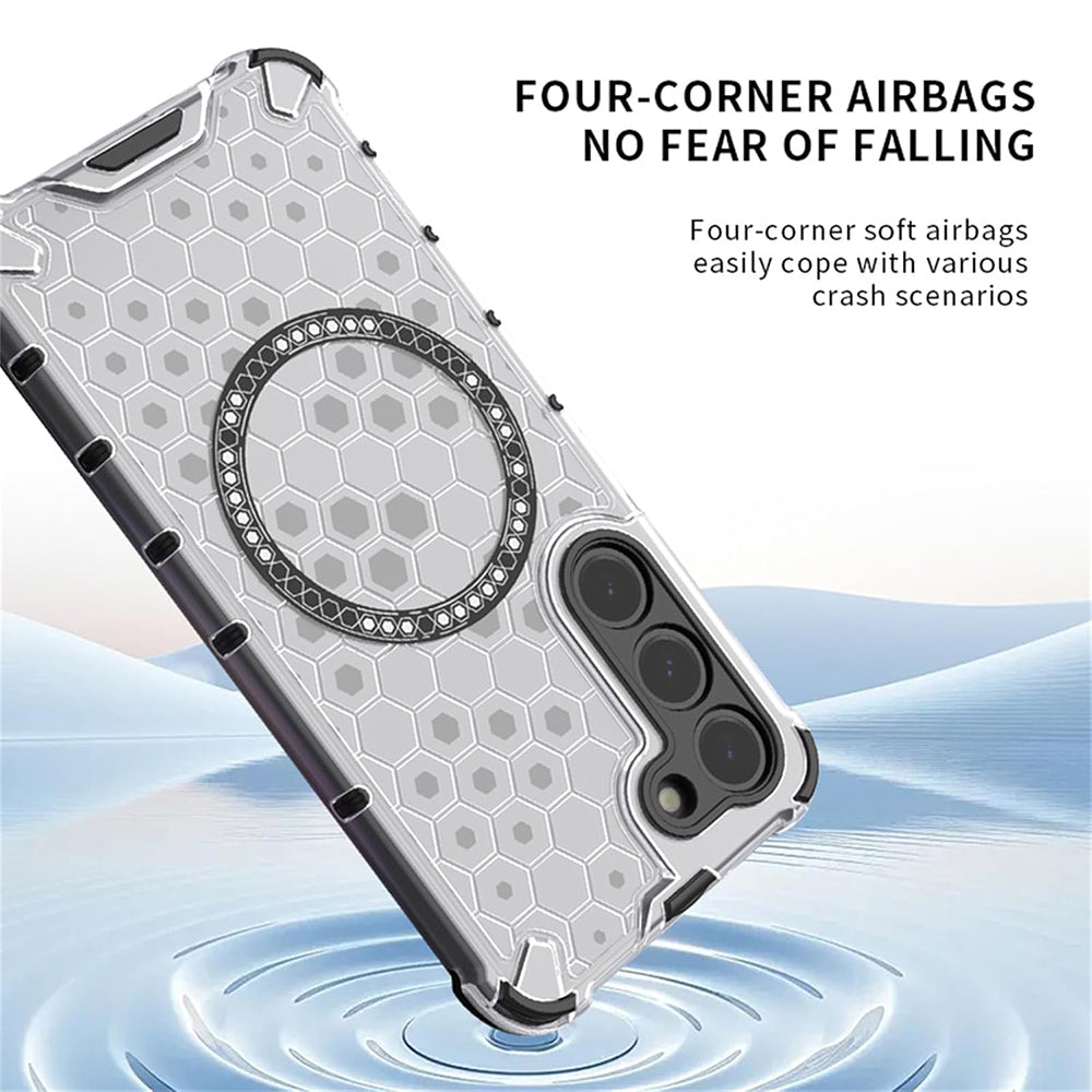 MagSafe tok Xiaomi Redmi 15 5G / 15 4G készülékhez, Techsuit, HoneyComb Shield, Zöld