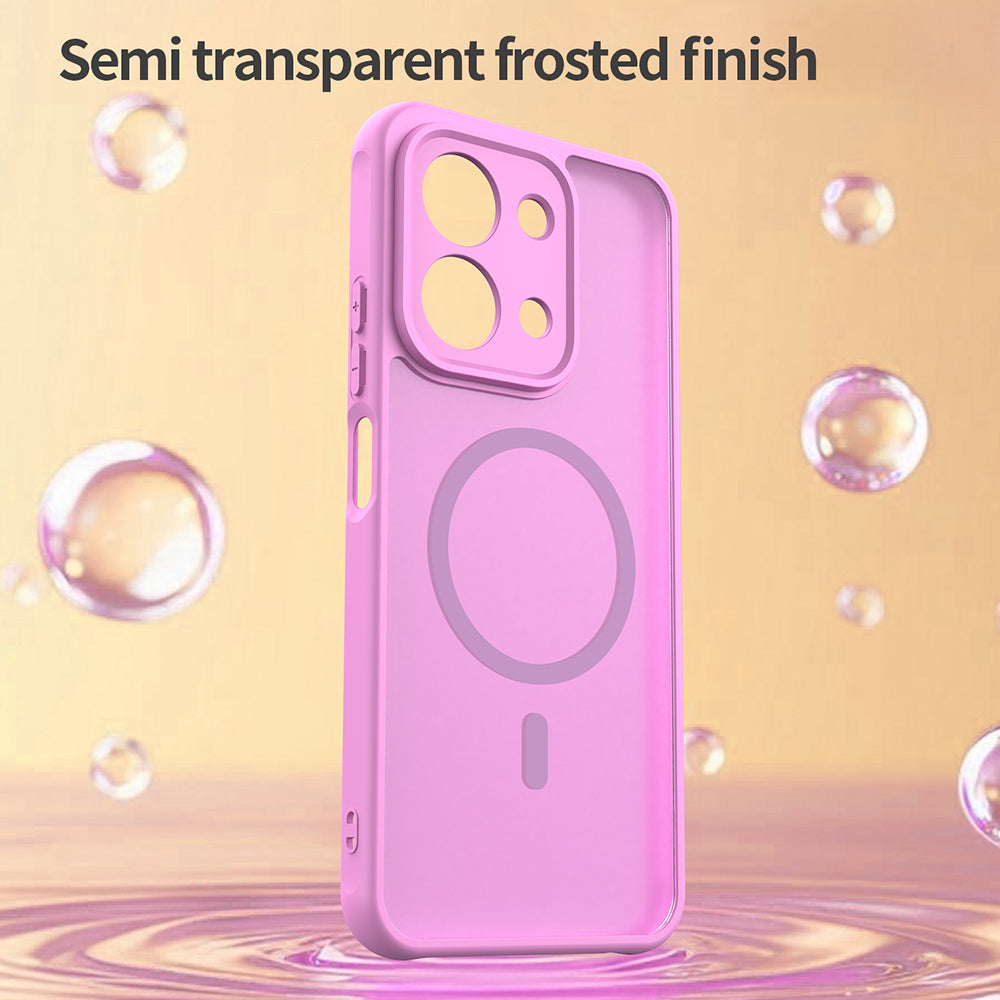 MagSafe tok Xiaomi Redmi 15C 5G / 15C 4G-hez, Techsuit, HaloFrost II, Rózsaszín