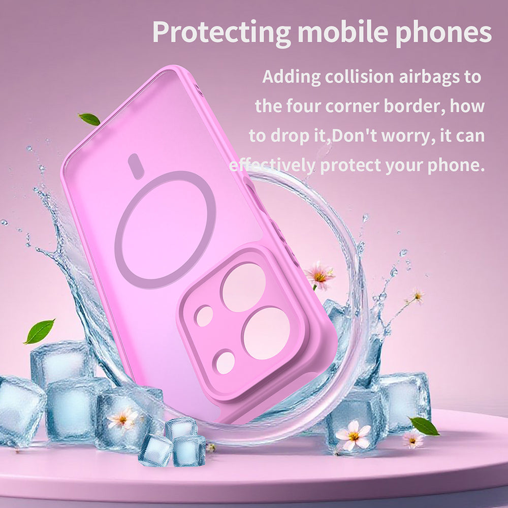 MagSafe tok Xiaomi Redmi 15C 5G / 15C 4G-hez, Techsuit, HaloFrost II, Rózsaszín