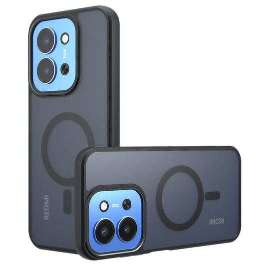 MagSafe tok Xiaomi Redmi 15C 5G / 15C 4G készülékhez, Techsuit, PureFrost, Szatén Fekete