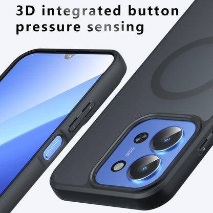 MagSafe tok Xiaomi Redmi 15C 5G / 15C 4G készülékhez, Techsuit, PureFrost, Szatén Fekete