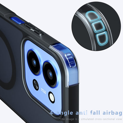 MagSafe tok Xiaomi Redmi 15C 5G / 15C 4G készülékhez, Techsuit, PureFrost, Szatén Fekete