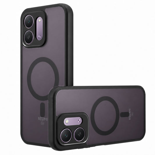 MagSafe tok Xiaomi Redmi 17C 5G készülékhez, Techsuit, PureFrost, szaténfekete