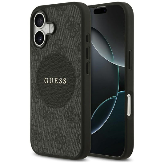 MagSafe tok Apple iPhone 17-hez, Guess, 4G Circle Classic Logo, Fekete