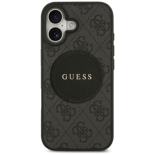 MagSafe tok Apple iPhone 17-hez, Guess, 4G Circle Classic Logo, Fekete